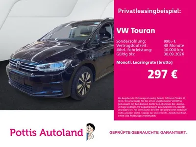 VW Volkswagen Touran 2.0 TDI DSG GOAL AHK NAVI IQ.LIGHT SITZHZ im Leasing von Null-Leasing