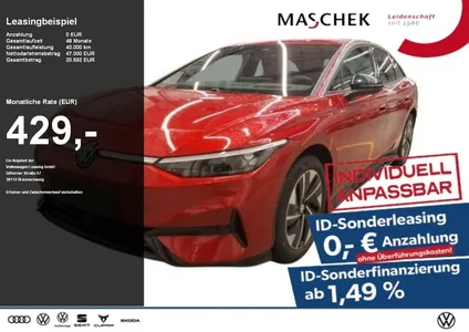 VW Volkswagen ID.7 Pro Sonderleasing ohne zzgl Kosten! AHK HUD im Leasing von Null-Leasing