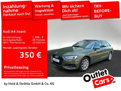 Audi Audi A4 Avant 40 TDI quattro S tronic AHK LED NAV+ im Leasing von Null-Leasing