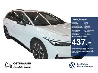 VW Volkswagen ID.7 Tourer PRO 286PS NP.73T AHK.AREA-VIEW.HEAD- im Leasing von Null-Leasing