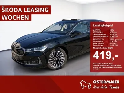 Skoda Skoda Superb Combi L&K 2.0TDI 4x4 MATRIX.AHK.PANO.NAVI.ACC.HuD.SHZG im Auto Abo von LeasingMarkt.de