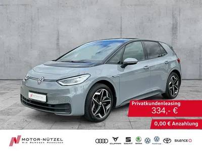 VW Volkswagen ID.3 150kw Pro S MATRIX+NAV+APP+ACC+RFK+HUD+DAB im Leasing von Null-Leasing