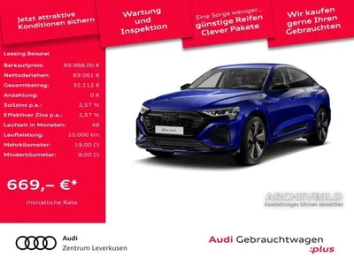 Audi Audi Q8 e-tron ab mtl. 529 €¹ B&O AHK HUD ACC LUFT NAVI im Auto Abo von LeasingMarkt.de