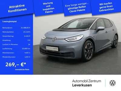 VW Volkswagen ID.3 Pro Performance 58KWH MATRIX LEDER NAVI ACC im Auto Abo von Null-Leasing