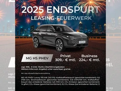 MG MG HS PHEV Luxury  *LED*Memory*NAVI*Klima* Gewerbeleasing im Auto Abo von LeasingMarkt.de