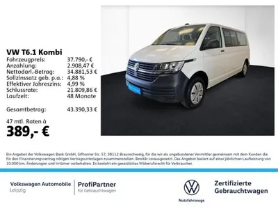 VW Volkswagen T6.1 Kombi LR *AHK*Navi*Tempomat*APP im Auto Abo von LeasingMarkt.de
