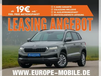 Skoda Skoda Karoq SELECTION 1.5 TSI DSG (UVP 43.359€ /SOFORT) AHK/PARK/WINTER/KESSY/230V/4J.GARA./UVM. im Auto Abo von LeasingMarkt.de
