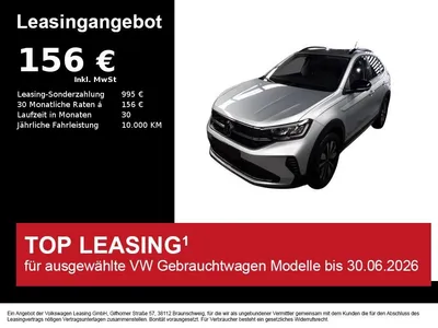 VW Volkswagen Taigo GOAL 1.0 TSI ACC+APPS+LED+SITZHZG im Leasing von Null-Leasing