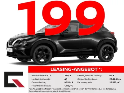 Nissan Nissan Juke TEKNA 114PS Automatik Winter /360°/Carplay im Leasing von Null-Leasing