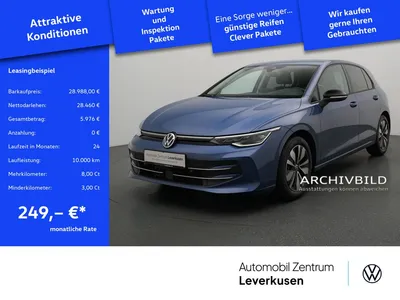 VW Volkswagen Golf VIII Goal DSG LED SHZ PDC CARPLAY ACC AHK im Auto Abo von Null-Leasing