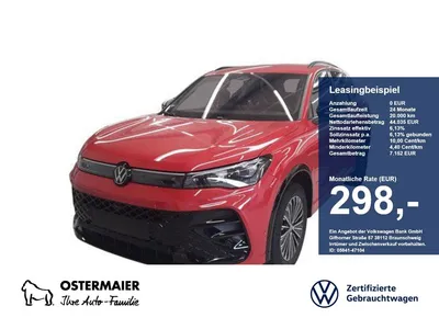 VW Volkswagen Tiguan R-LINE BLACK STYLE 2.0TDI 193PS DSG 4M ST im Leasing von Null-Leasing