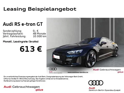 Audi Audi RS e-tron GT*MATRIX*HuD*360°B&O*LUFT*CARBON* im Auto Abo von Null-Leasing