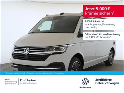 VW Volkswagen T6.1 California Ocean 4Motion DSG AHK Dämmglas im Auto Abo von LeasingMarkt.de