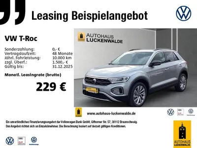 VW Volkswagen T-Roc 1.5 TSI Goal DSG *ACC*R-CAM*NAV*LED*SHZ* im Auto Abo von Mobile.de