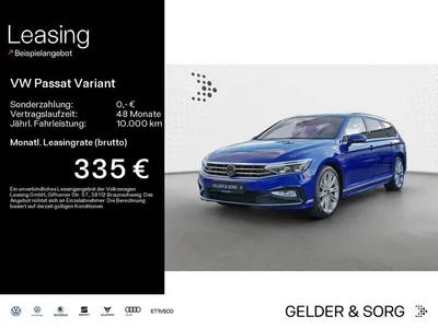 VW Volkswagen Passat Variant TDI R-Line 19Z*Leder*Pan*H&K*Stan im Auto Abo von Null-Leasing