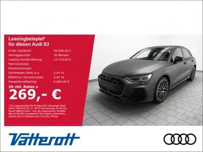 Audi Audi S3 Sportback Matt SONOS TitanAbgas Matrix im Auto Abo von LeasingMarkt.de