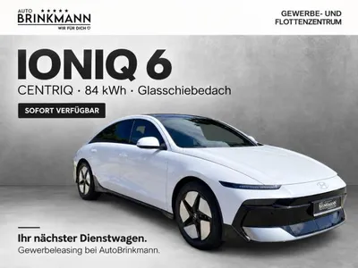 Hyundai Hyundai IONIQ 6 ab 395 € Netto 🎯 CENTRIQ | 84 kWh | Glasschiebedach | SOFORT im Leasing von LeasingMarkt.de