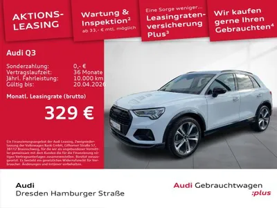 Audi Audi Q3 SUV advanced 35 TFSI S tronic AHZV LED SW im Leasing von LeasingMarkt.de