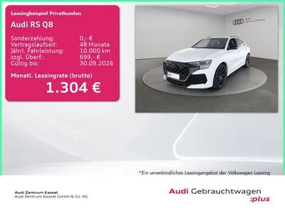 Audi Audi RS Q8 4.0 TFSI qu. Laser B&O Pano HuD AHK 360° im Leasing von Null-Leasing