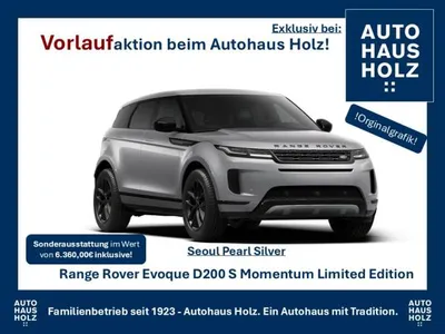 Land Rover Land Rover Range Rover Evoque Sondermodell Momentum S -  19ZOLL SCHWARZ - 360 GRAD KAMERA - KOMFORTPAKET - SHZ - FAHRPAKET im Auto Abo von LeasingMarkt.de