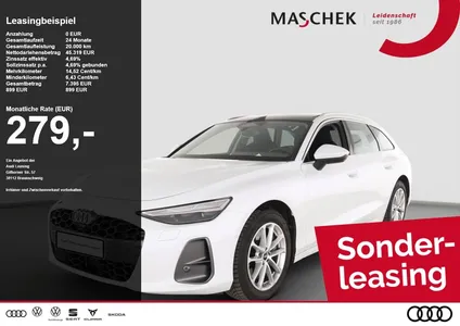 Audi Audi A6 Avant TDI Q AHK Pano LM19 360° Matrix Memory im Leasing von Null-Leasing