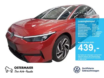 VW Volkswagen ID.7 PRO S 286PS NP.76T AHK.AREA-V.HEAD-UP.20 ME im Leasing von Null-Leasing