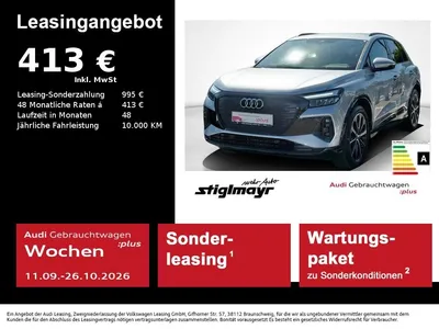 Audi Audi Q4 e-tron 40 advanced 63-kWh+ACC+AHK+KAMERA+LED+ im Leasing von Null-Leasing