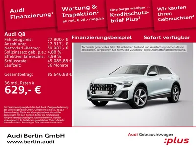 Audi Audi Q8 45 TDI qu. tiptr. im Auto Abo von Null-Leasing