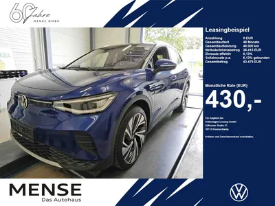VW Volkswagen ID.4 Pro 4-motion electric IQ.Light Matrix HUD im Leasing von Null-Leasing