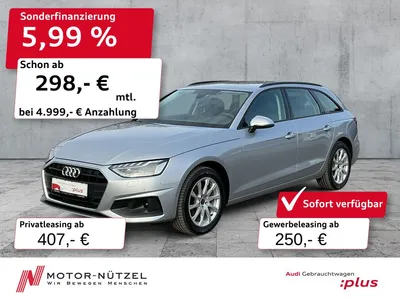 Audi Audi A4 Avant 30 TDI S-TR LED+NAVI+RFK+ACC+SHZ+17"LM im Leasing von Null-Leasing