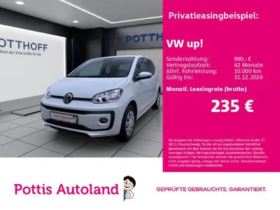 VW Volkswagen up! 1.0 MPI MOVE UP! SITZHZG KLIMA DAB+ im Leasing von Null-Leasing