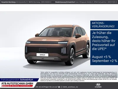 Hyundai Hyundai IONIQ 9 110 kWh Heckantrieb Navi Memory Sitze To im Leasing von Null-Leasing
