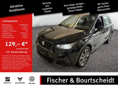 Seat Seat Arona 1.0 TSI Style Edition SHZ NAVI FACEL. LED im Leasing von Null-Leasing