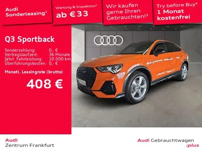 Audi Audi Q3 45 TFSI e S tronic S line MatrixLED SONOS Navi DAB im Auto Abo von LeasingTime