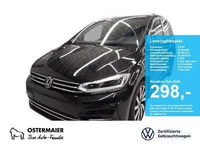 VW Volkswagen Touran HIGHLINE 2.0TDI 150PS DSG ACC.5J-G.AHK.KA im Leasing von Null-Leasing