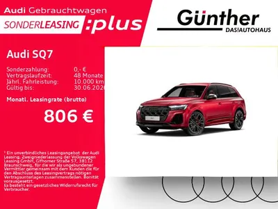 Audi Audi SQ7 +WINTERRÄDER+7 SITZER+AHK+NACHTSICHT+STANDHE im Leasing von Null-Leasing