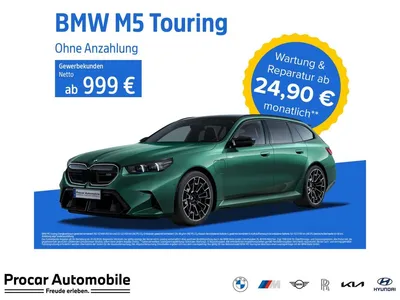 BMW BMW M5 Touring M Sport HUD NAVI LED Sound Syst. DAB im Leasing von Null-Leasing