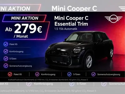 MINI MINI Cooper C Essential Trim 5-Türen|LED|Navi|HUD|Paket XS im Leasing von LeasingMarkt.de