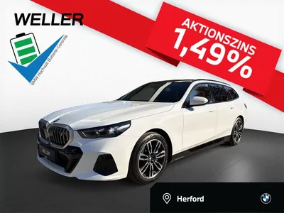 BMW BMW i5 eDr40 MSport PaAss+AHK Pano LkHz DrAssPr B&W im Leasing von Null-Leasing