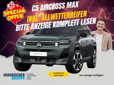 Citroen Citroën C5 Aircross 145 MildHybrid MAX 💙 schnell verfügbar / inkl. GJR und beheizte WSS 💙 im Leasing von LeasingMarkt.de