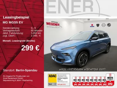 MG MGS5 EV Luxury Long Range/ WÄPU/ SHZ/ LHZ/ LED im Leasing von Null-Leasing