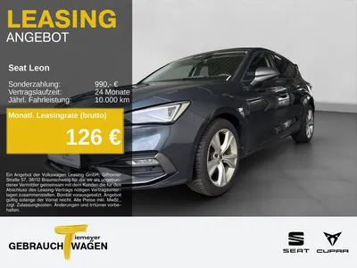 Seat Seat Leon 1.5 TSI FR NAVI KAMERA KEYLESS im Leasing von Null-Leasing