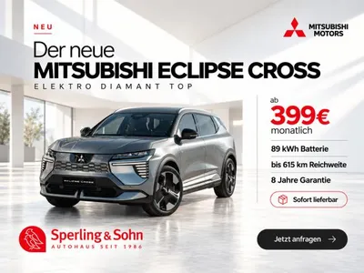Mitsubishi Mitsubishi Eclipse Cross DIAMANT TOP 615km 89kWh ✔️⚡  Sitzheizung  - NAVI - Standheizung ✔️SOFORT LIEFERBAR✔️ im Leasing von LeasingMarkt.de