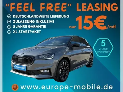Skoda Skoda Fabia MONTE CARLO mit Ultrapaket 1.0 TSI 85kW DSG (UVP 35.251€ /SOFORT) PANO|VOLL-LED|NAV|KESSY|KAM|5J. im Auto Abo von LeasingMarkt.de