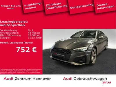 Audi Audi S5 Sportback 3.0 TDI quattro Pano Laser AHK B&O Kamera im Auto Abo von LeasingMarkt.de