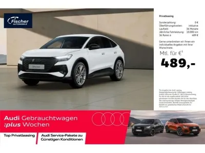 Audi Audi Q4 e-tron e-tron Sportback 45 qu. AHK/Matrix/HUD/21'' im Auto Abo von LeasingMarkt.de