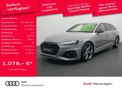 Audi Audi RS4 Avant edition 25 years KERAMIKBREMSE 300 KMH im Auto Abo von Null-Leasing