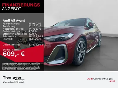Audi Audi A5 Avant TDI 2x S LINE MATRIX BF-DISPLAY HuD BuO im Auto Abo von Null-Leasing