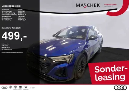 Audi Audi Q8 e-tron Sportback S Line 55 quat Pano HuD b&O im Leasing von Null-Leasing