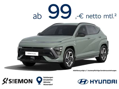 Hyundai HYUNDAI Kona 138PS  ✔️ N-Line  ✔️ Individuell konfigurierbar ✔️ 4-6 Monate im Auto Abo von Null-Leasing